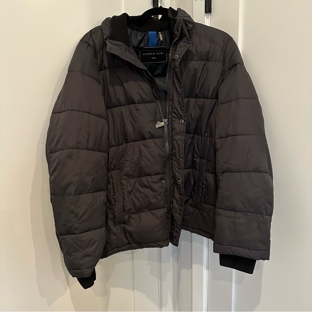 Andrew Marc Men’s Fill Zip Puffer Jacket